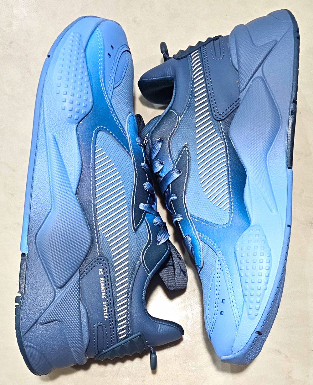 PUMA RS-X Faded Daytona Day Dream Blue Sneakers Women's 6.5 / Men's 5 394981-01